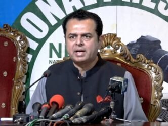 pml n leader talal chaudhry addressing a new conference in islamabad on monday august 15 screengrab