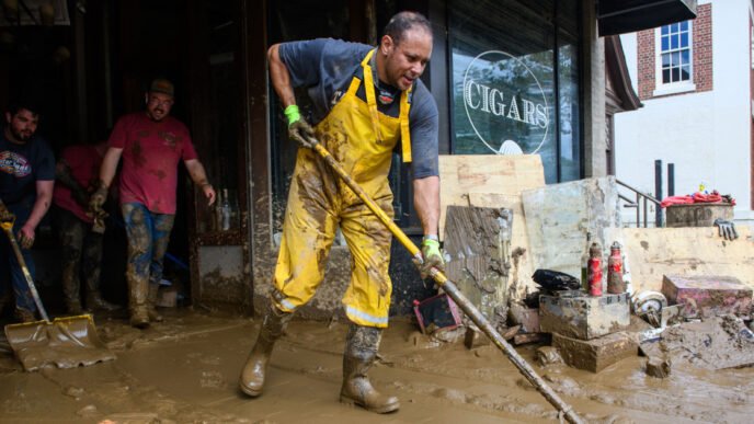 A federal disaster fund has drawn 50,000 applications after twin hurricanes. One problem: It’s out of money.