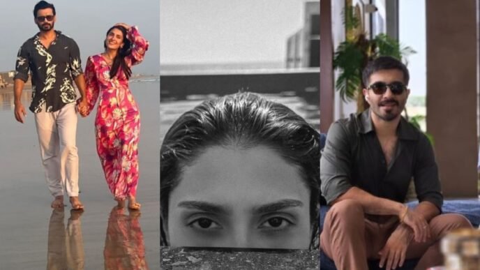 Ayeza and Feroze Khan share BTS glimpses of their upcoming drama “Humraaz”