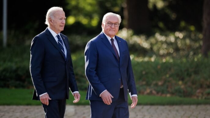 Biden in Germany speaks of hope of a cease-fire in Gaza after Sinwar death