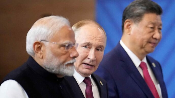 China's Xi and India's Modi hold talks in Russia