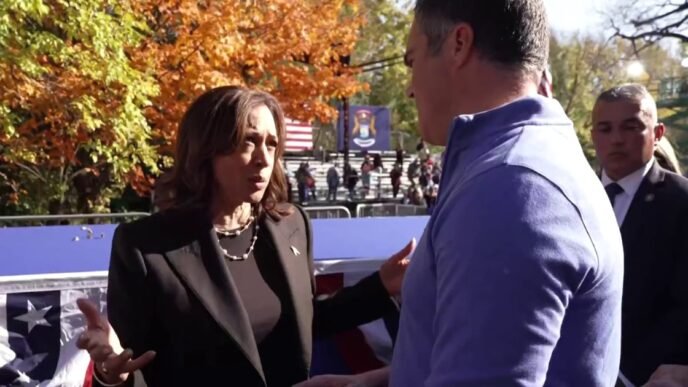 Harris tells NBC News about her closing argument to voters in Michigan