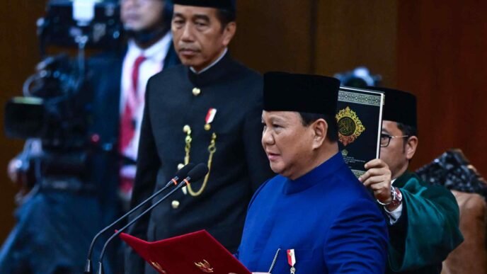 Indonesian President Prabowo Subianto calls on nation to be 'courageous'