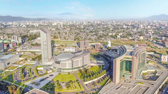 The view of Addis Ababa, the capital of Ethiopia Photos: VCG