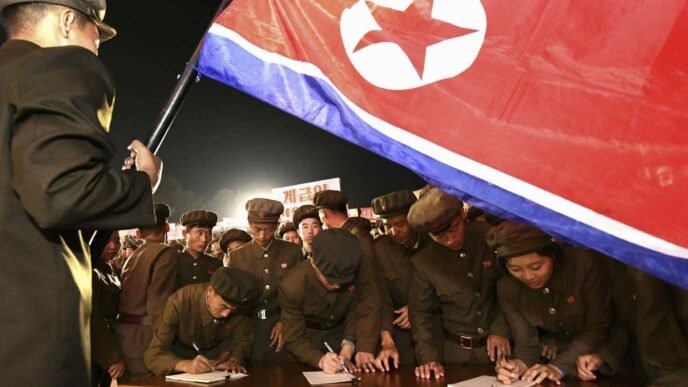 North Korea says 1.4m youth ready to fight after drone 'provocation'