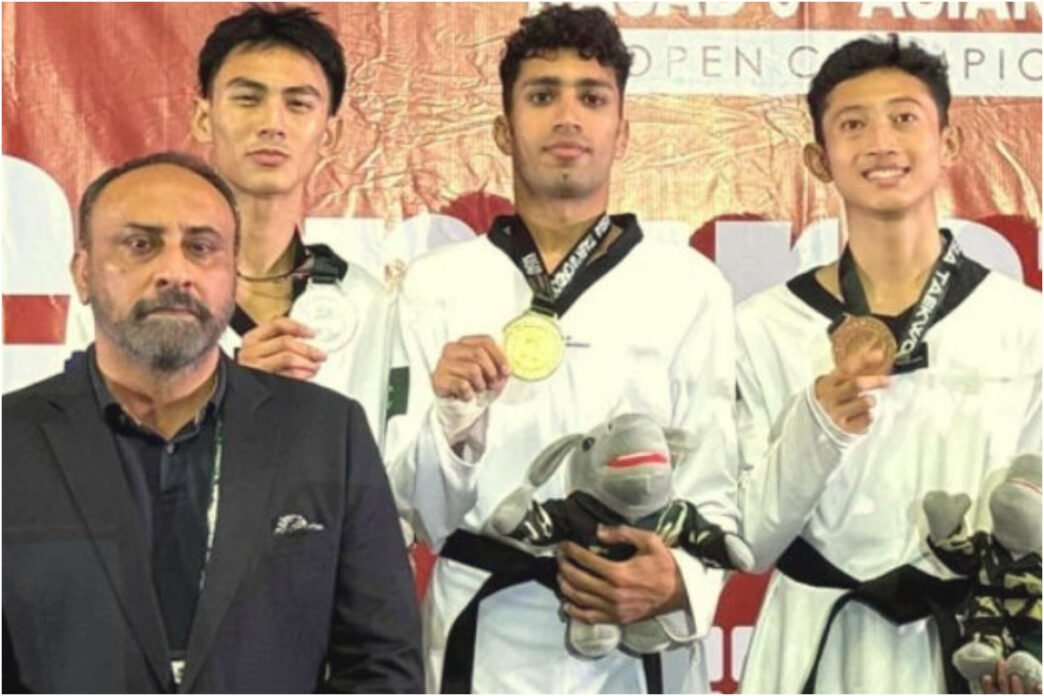 Pakistan's Shahzeb Khan Secures Gold at Asia Open Taekwondo Championship