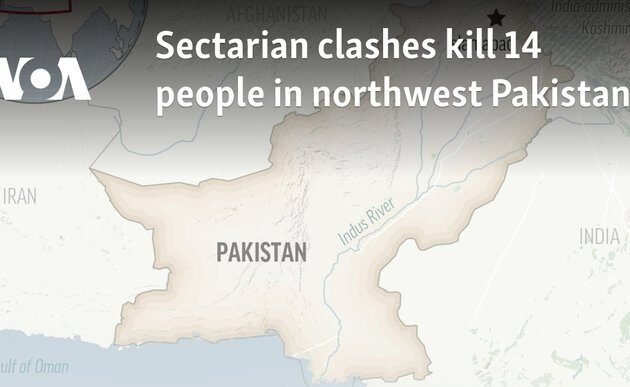 Sectarian clashes kill 14 people in northwest Pakistan