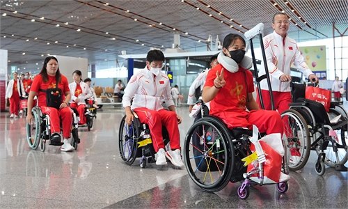 Setting off for Paralympics