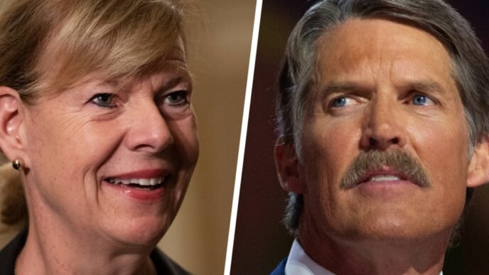 Tammy Baldwin and Eric Hovde spar over abortion and the economy in tense Wisconsin Senate debate