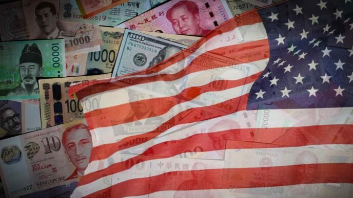 Asian currencies tumble as Trump takes early lead