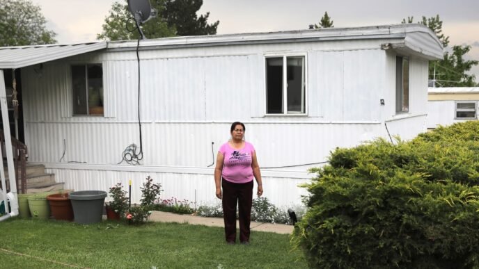 Latino mobile home park residents denounce conditions, allege discrimination