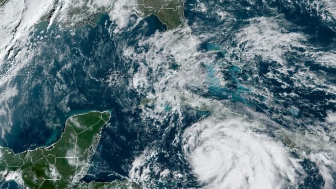 Tropical Storm Rafael forms in Caribbean, expected to become a hurricane