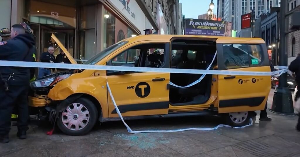 Child and mother among 6 struck by taxi that veered onto sidewalk in Manhattan