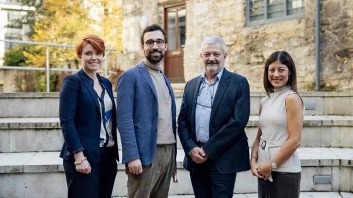 Panellists from left to right: Dr Nicola Ranger, Professor Andrea Chiavari, David Barrett, and Professor Banu Demir Pakel at Oxford WERD event on clim