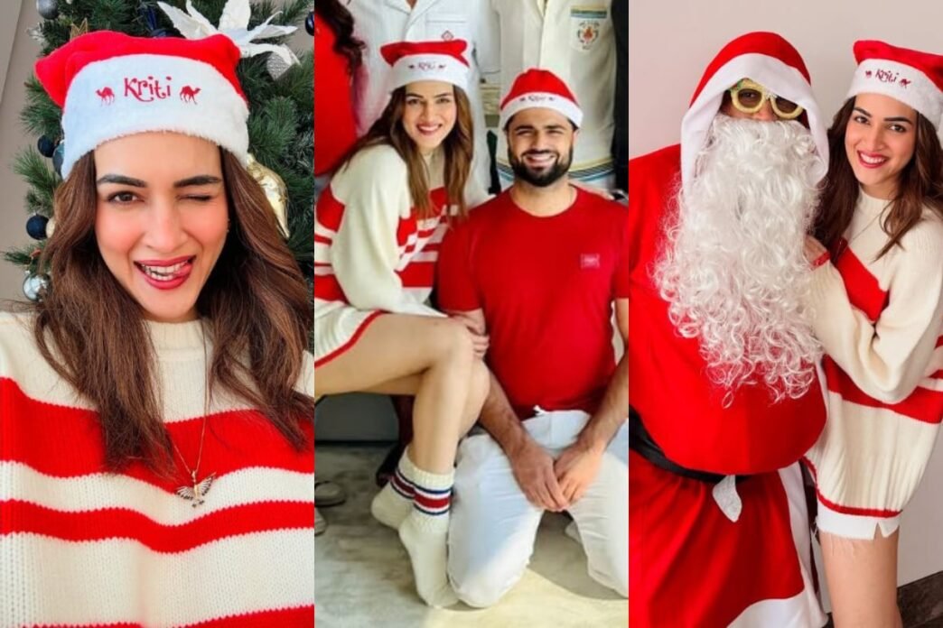 Kriti Sanon celebrates Christmas with rumored boyfriend Kabir Bahia, MS Dhoni, and Sakshi