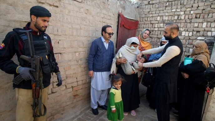 Pakistan begins last anti-polio vaccination campaign of the year after a surge in cases