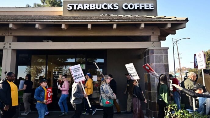 Starbucks barista strike expands to more than 300 stores in 45 states