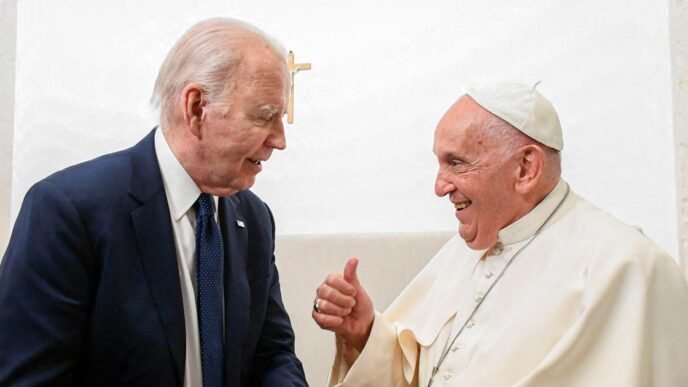 Biden awards Pope Francis Presidential Medal of Freedom with distinction