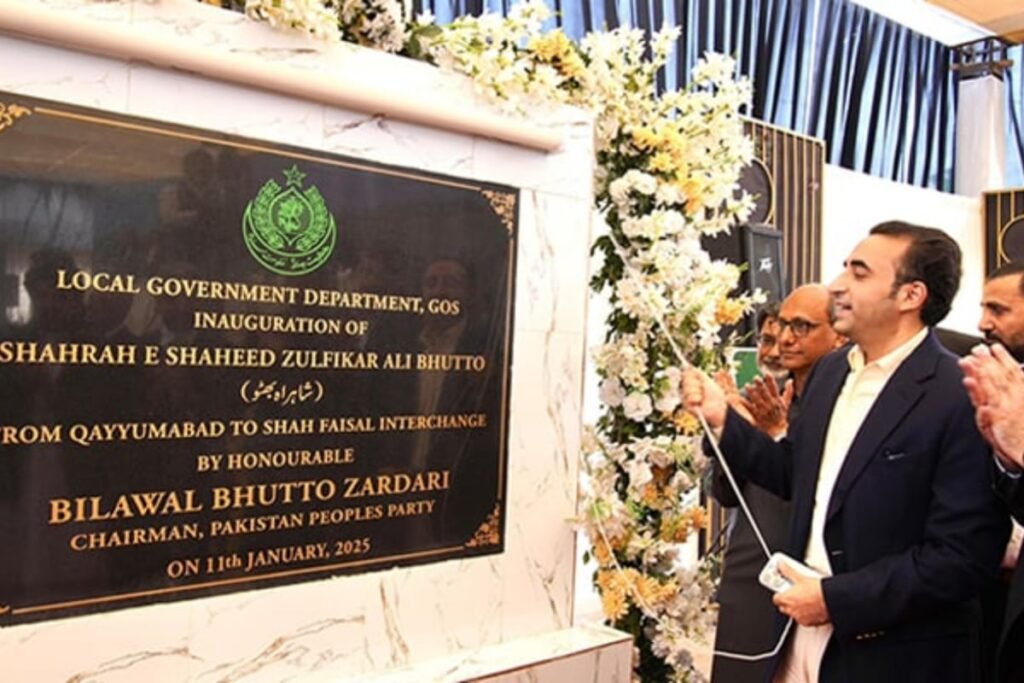 Bilawal Bhutto inaugurates Shaheed Zulfiqar Ali Bhutto Expressway