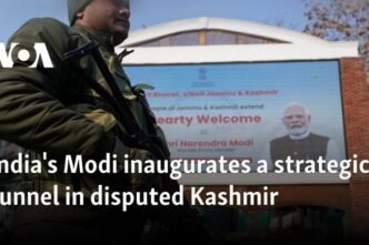 India's Modi inaugurates strategic tunnel in disputed Kashmir