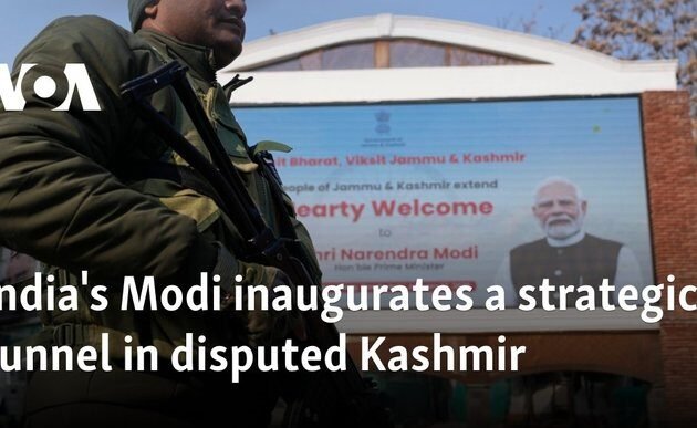 India's Modi inaugurates strategic tunnel in disputed Kashmir