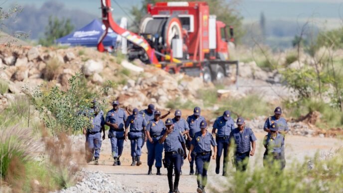 More than 100 feared dead as videos show bodies and trapped miners in South Africa