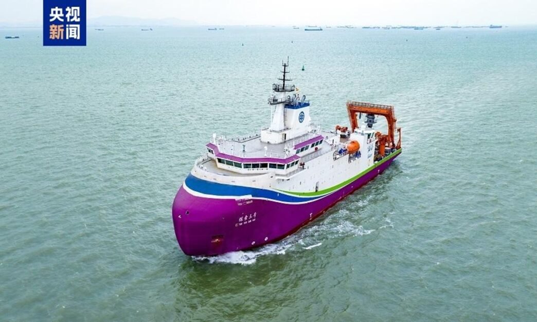 Tansuo 3, or Exploration 3, is delivered and launched from Nansha in Guangzhou, South China