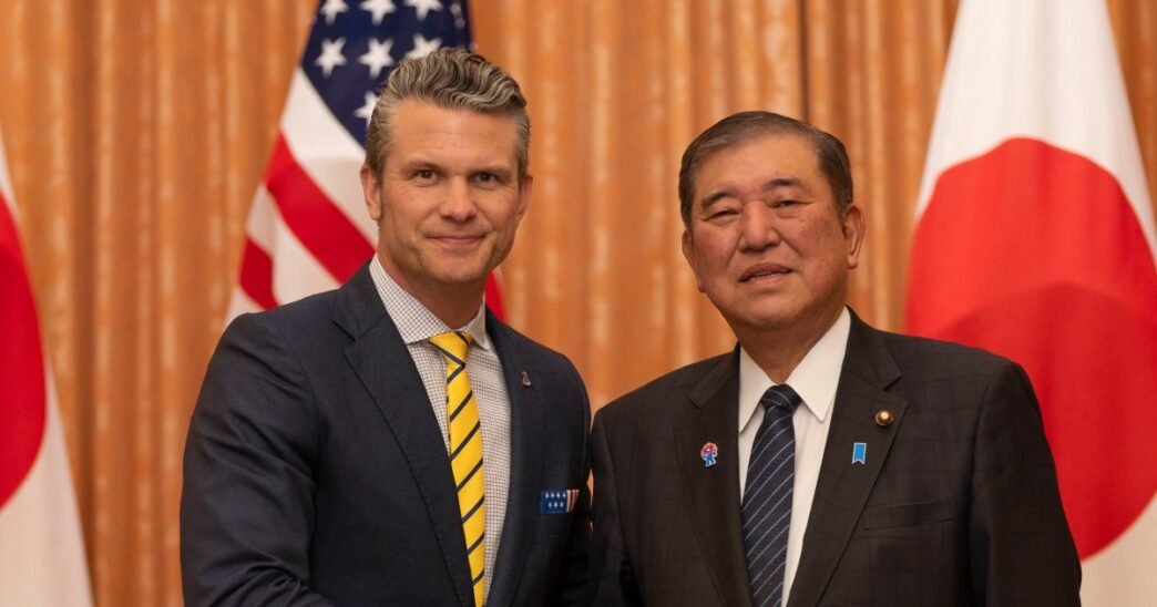 Hegseth calls Japan indispensable in the face of Chinese aggression
