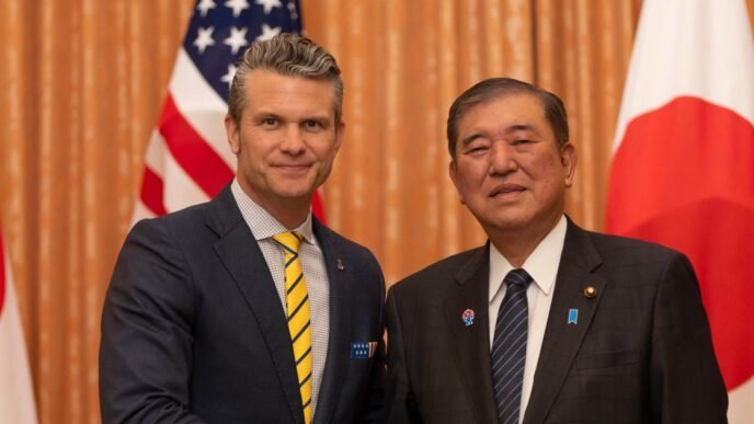 Hegseth calls Japan indispensable in the face of Chinese aggression