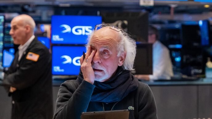 Stocks tumble ahead of Wednesday's 'liberation day' tariffs announcement