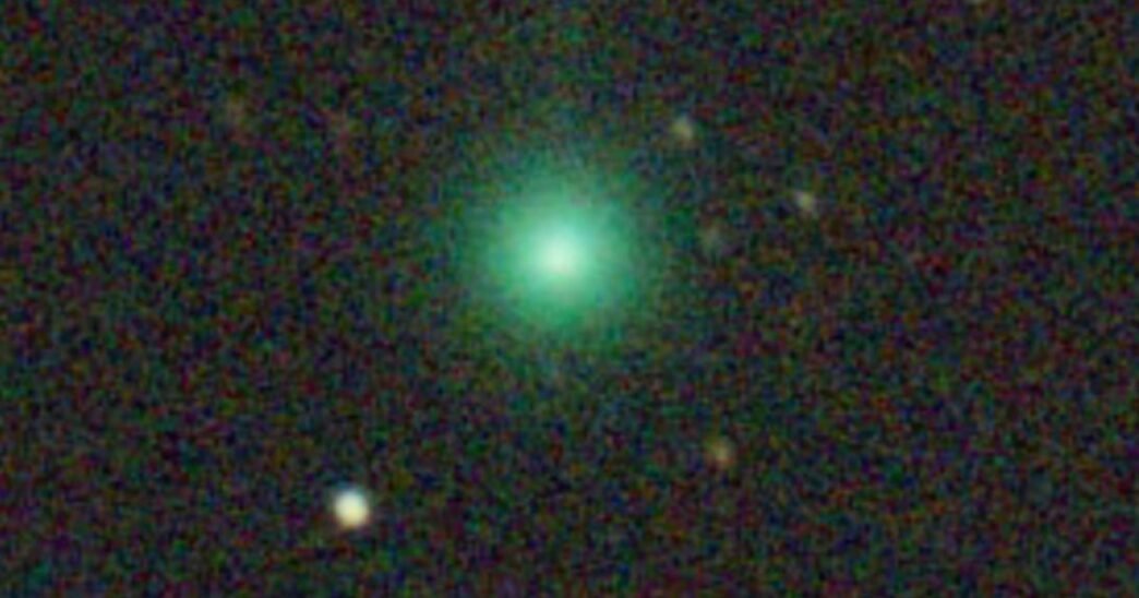 A green comet likely is breaking apart and won’t be visible to the naked eye