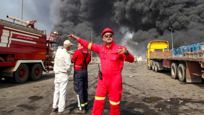 A massive explosion at an Iranian port linked to missile fuel shipment kills 5, injures over 700
