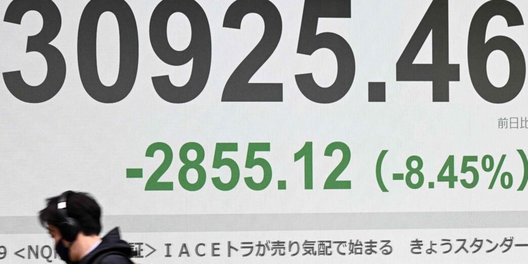 Asia-Pacific stocks sink from Trump's tariff barrage; Hong Kong down 11%