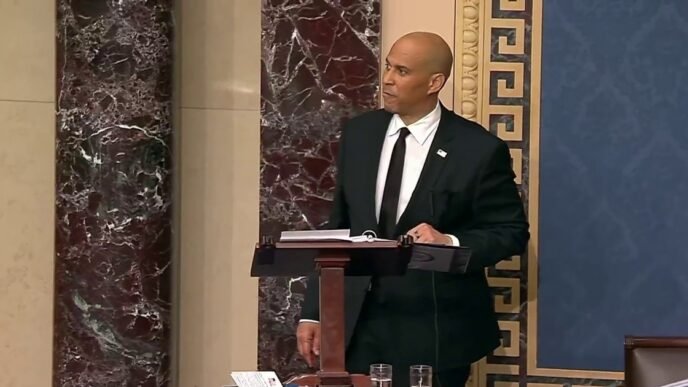 Booker intends on 'disrupting normal business' of Senate in marathon floor speech