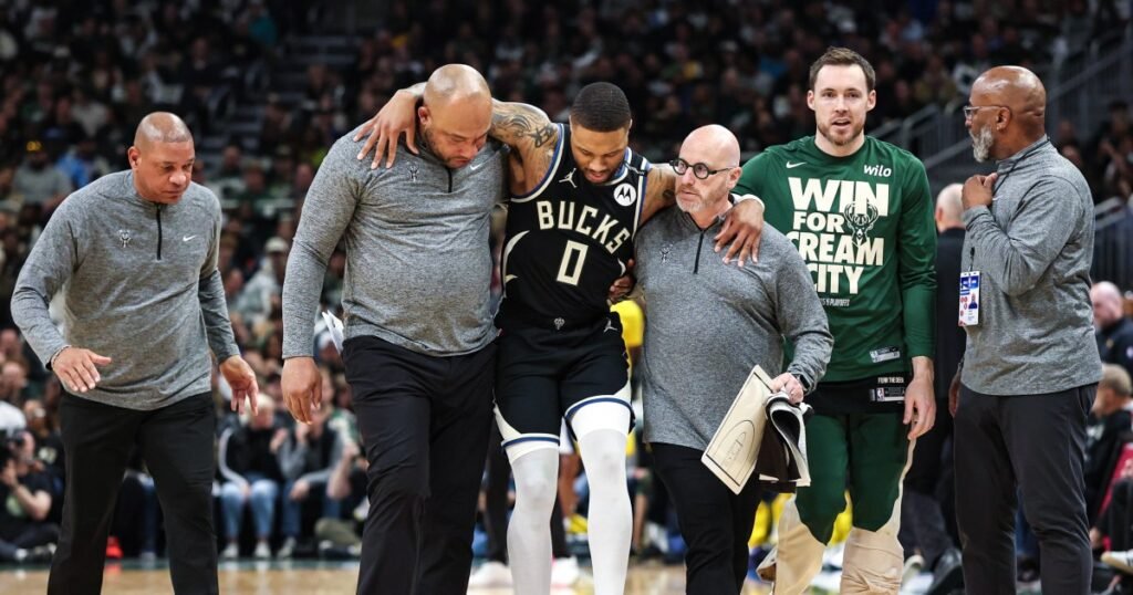 Bucks star Damian Lillard has a torn Achilles and is in doubt for next season