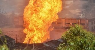 Burst gas pipe sparks column of flame in Malaysia, injuring more than 100 people