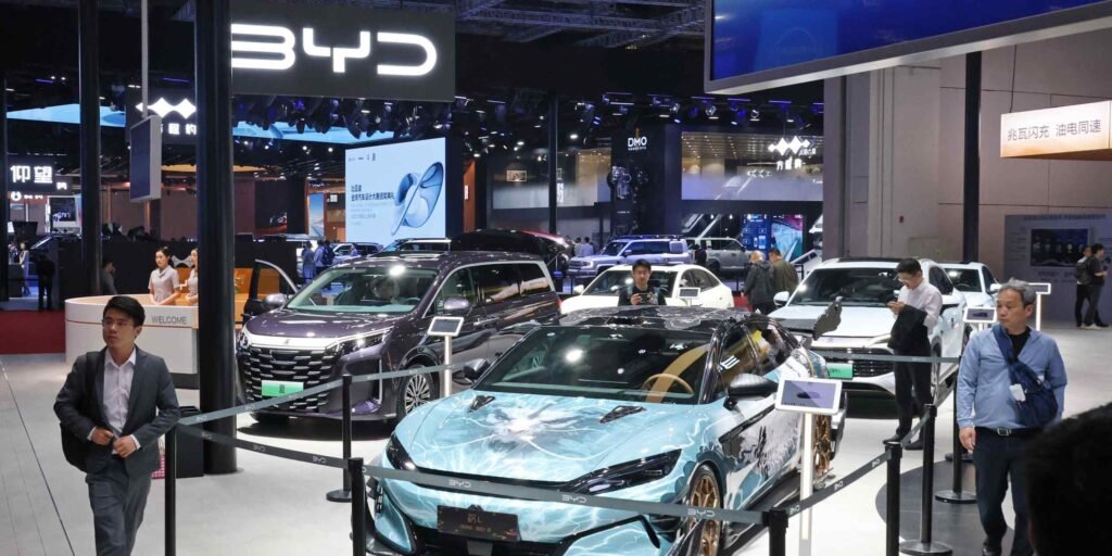China's EV stars show off latest wheels in Shanghai as price war rages