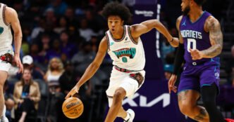 Grizzlies' Jaylen Wells sent to hospital after midair collision during dunk attempt