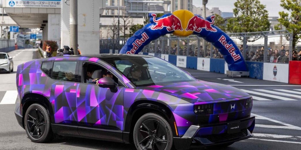 Honda's new EV brand hits road for first time in F1 spotlight