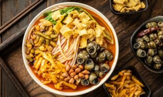 A bowl of Luosifen, or snail rice noodles Photo: VCG