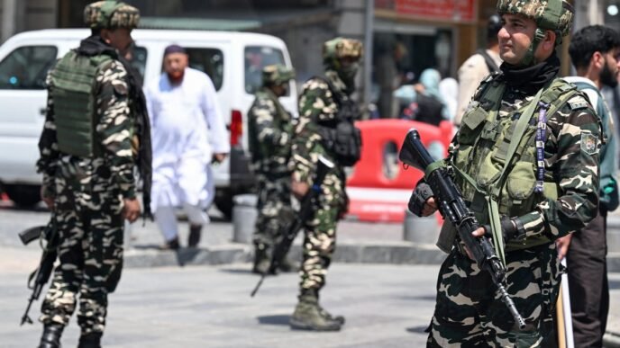 India and Pakistan on edge as militant attack in Kashmir leads to exchange of border gunfire