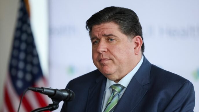 JB Pritzker implores Democrats to fight Trump as the potential 2028 candidate visits New Hampshire