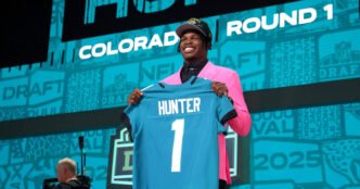 Jacksonville Jaguars shake up NFL draft by trading up to take Travis Hunter with second pick