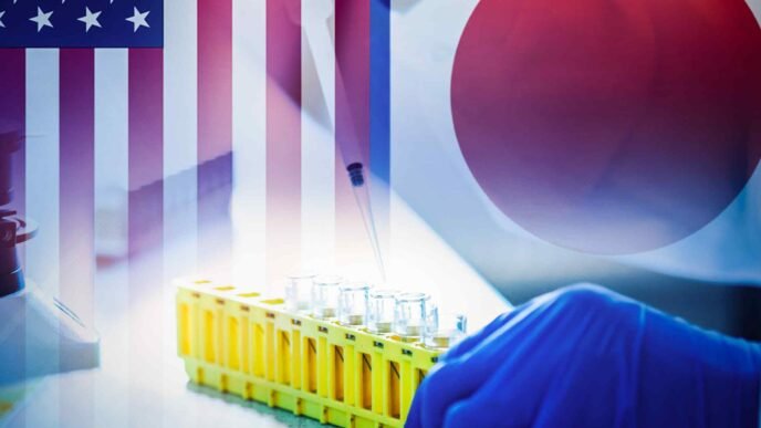 Japan drug companies offer rare haven amid Trump market jitters