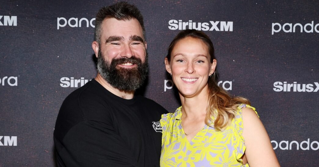 Kylie Kelce introduces new baby on podcast only 2 days after giving birth