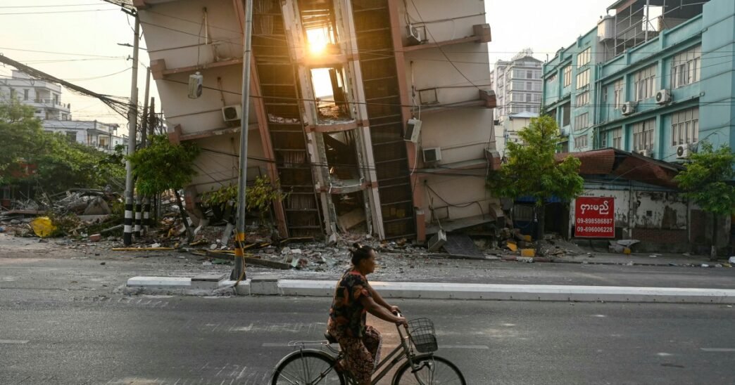 Myanmar images reveal scale of quake destruction as death toll climbs over 2,700