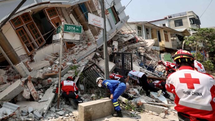 Myanmar military fires on Chinese Red Cross quake-relief convoy