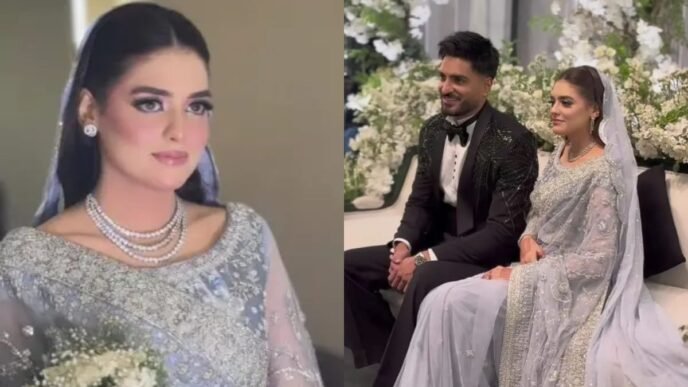 Omer Shahzad & Shanzay Lodhi’s elegant reception moments