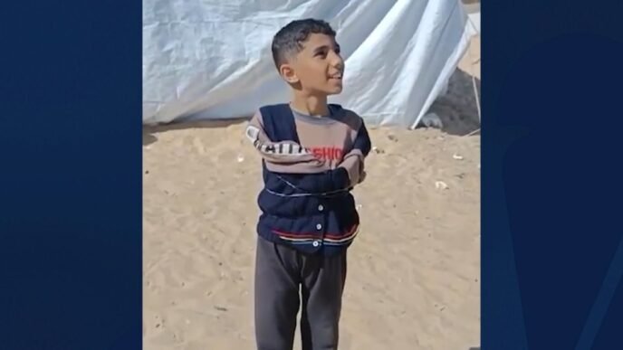 Photo of boy who lost both arms in Israeli airstrike wins World Press award