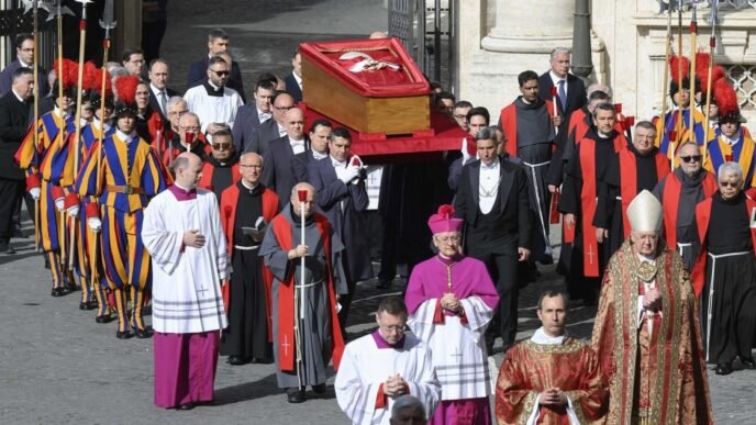 Pope Francis lies in state at St. Peter's Basilica ahead of funeral